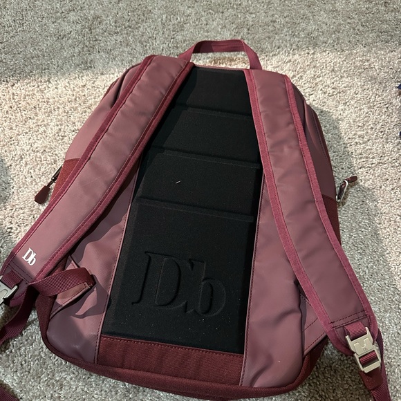 DB Burgundy Backpack - Picture 2 of 3